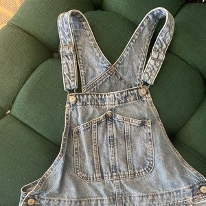 Distressed Overall Shorts